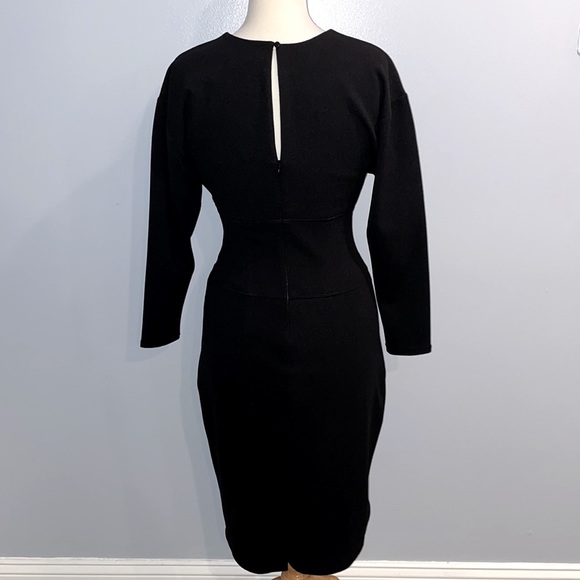Express Black Midi Sheath Dress: size small - Picture 3 of 6